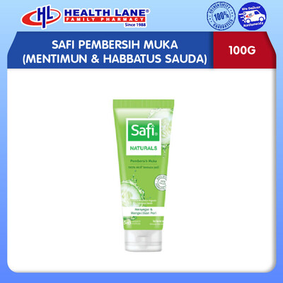 SAFI PEMBERSIH MUKA (MENTIMUN & HABBATUS SAUDA) 100G